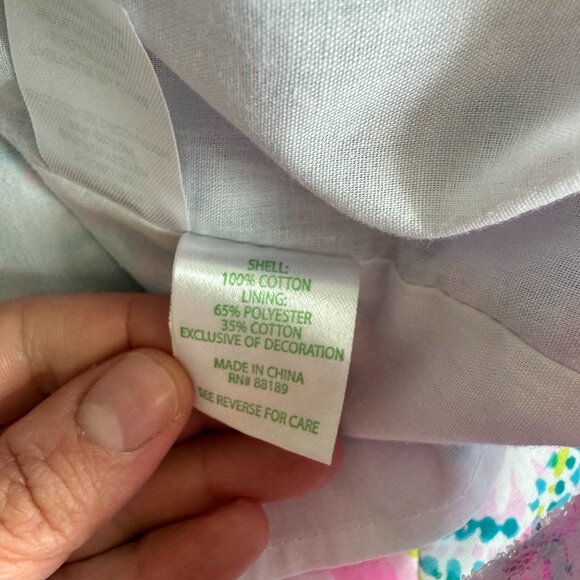Lily Pulitzer Girls Classic Shift Dress Size 4 - Picture 4 of 4
